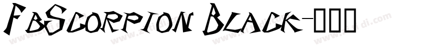 FbScorpion Black字体转换
